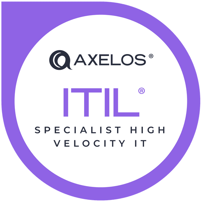 ITIL4 Specialist: High Velocity IT Logo