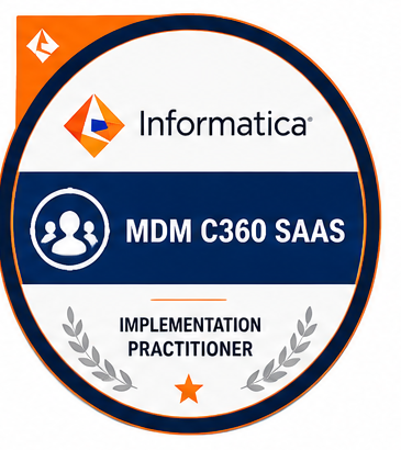 Informatica MDM C360 SaaS Implementation Practitioner Certification Logo