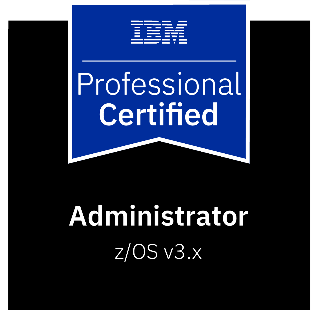 IBM z/OS v3.x Administrator Logo