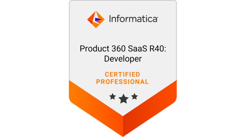 Informatica Product 360 R40 Developer Logo
