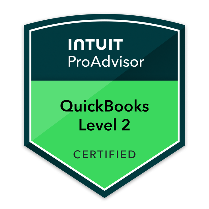Intuit QBO Level 2 Certification Logo