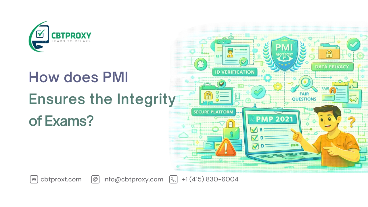 How does PMI Ensures the Integrity of Exams?