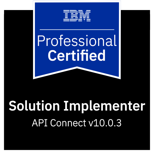 IBM API Connect v10.0.3 Implementer Logo